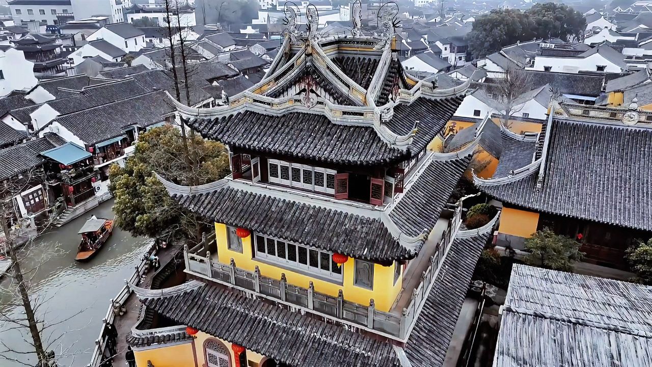 上海最美的江南古镇——青浦朱家角古镇,行在江南烟雨里,淋了一身的