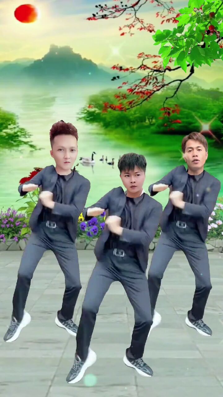 有舞肯定三兄弟一起跳#许华升 #七婶呀 #四公子老头 #穿着西装去跳舞