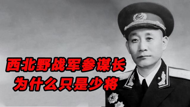 四大野战军参谋长,三位是上将,为何西野参谋长是少将