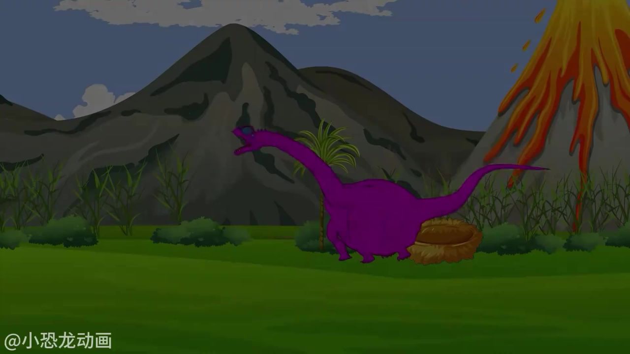 恐龙家族,小腕龙打败霸王龙