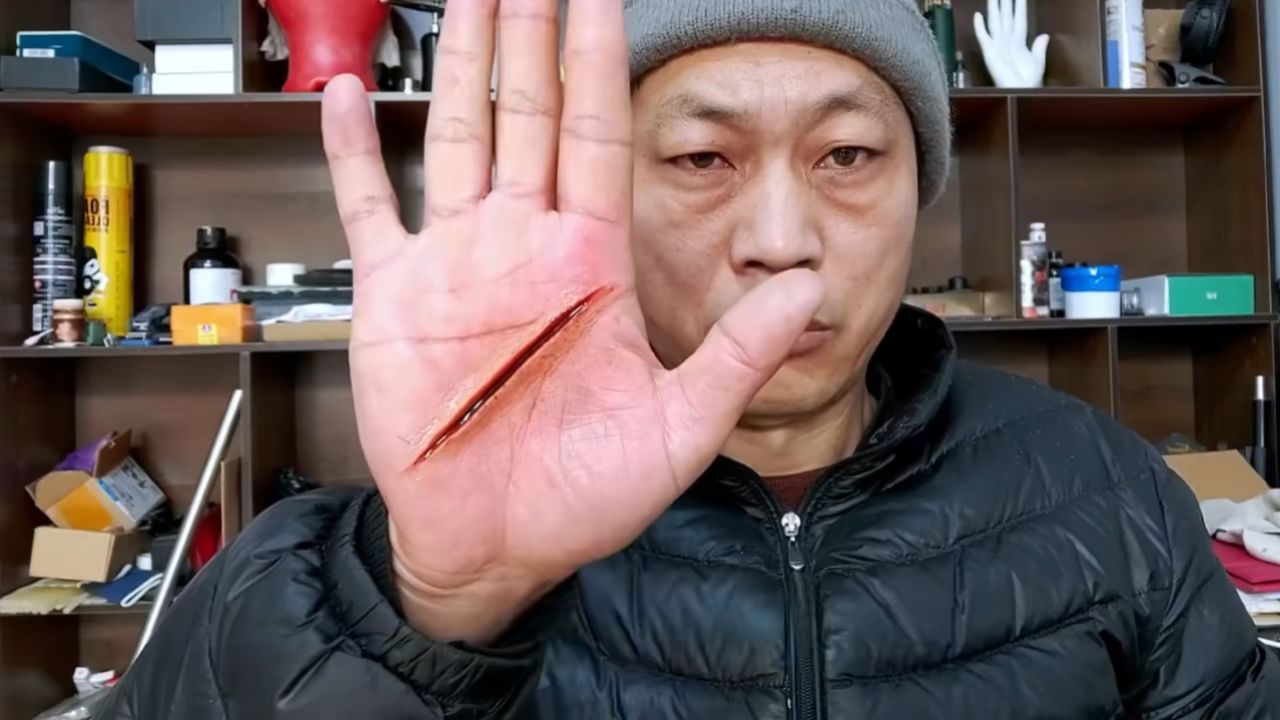 影视刀伤特效妆