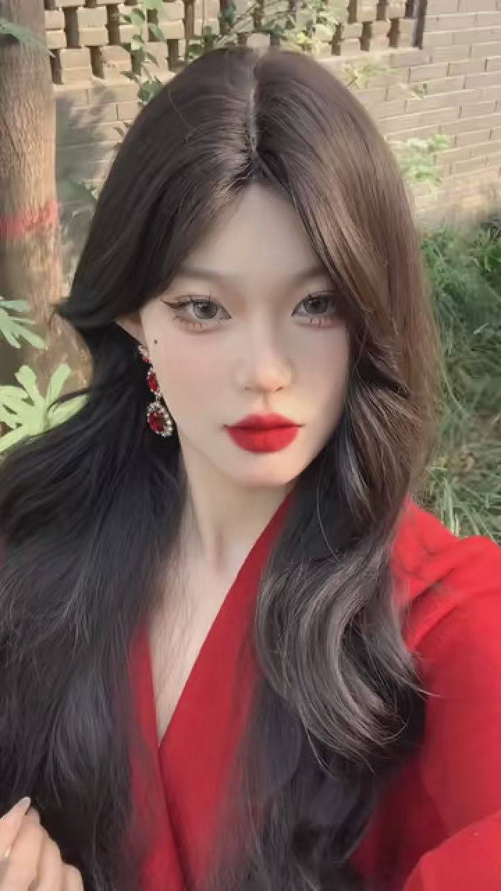 菱形脸发型参考