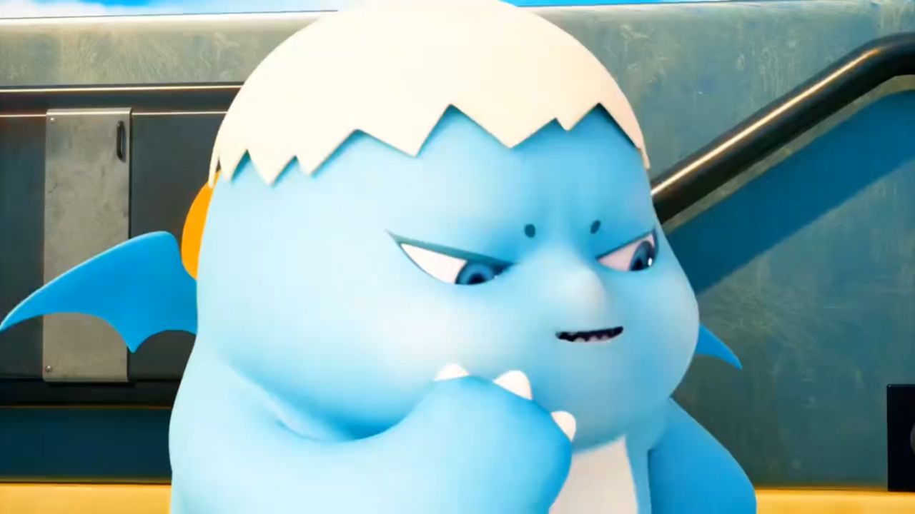 爆爆龙坐天鹅船