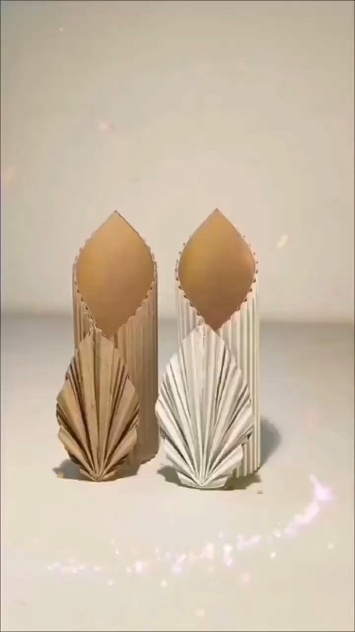 diy手工教程 纸花瓶制造