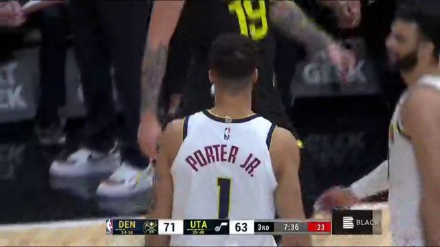 NBA常规赛：掘金vs爵士第3节中文解说回放