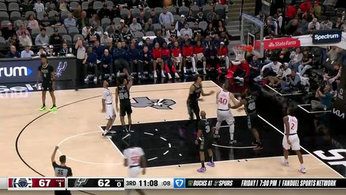 《圣安东尼奥马刺》NBA常规赛：快船vs马刺英文原声全场回放