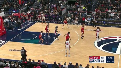 《NBA全场集锦》NBA常规赛：活塞vs奇才第3节中文解说回放