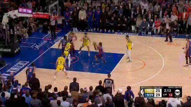 NBA季后赛：步行者vs尼克斯英文原声全场回放
