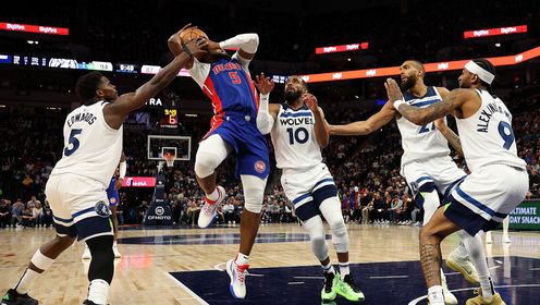 《NBA全场集锦》【原声】活塞104-123森林狼 火爆冲突7人遭驱逐 森林狼终结活塞3连胜