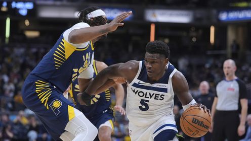 《NBA全场集锦》【球星】爱德华兹vs步行者集锦 全场17+2+4突破快下难挽颓势