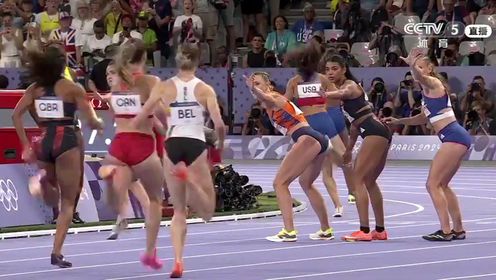 中国速度_巴黎奥运会田径女子4x400米接力决赛_【回放】田径女子4x400米接力决赛全场回放_高清