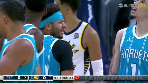 《NBA全场集锦》开局暴击！内姆哈德防守时撞翻小库里 意外击中其要害部位