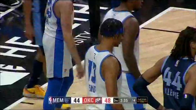NBA夏季联赛：灰熊vs雷霆第3节英文原声回放