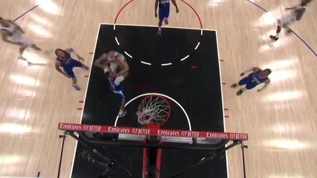 NBA常规赛：独行侠vs快船第2节英文原声回放
