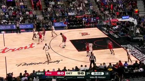 《NBA全场集锦》【回放】76人vs活塞第3节英文原声回放