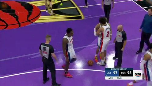 《多伦多猛龙》【回放】NBA杯小组赛：活塞vs猛龙第4节英文原声回放