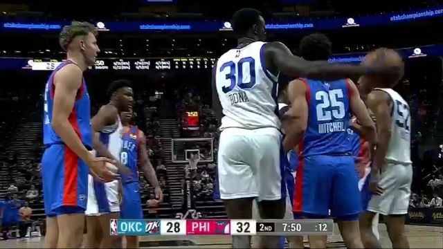 NBA夏季联赛：雷霆vs76人第2节英文原声回放