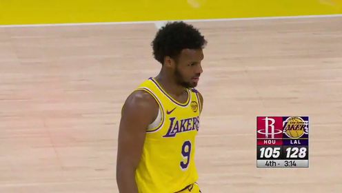 《洛杉矶湖人》NBA常规赛：火箭vs湖人第4节中文解说回放
