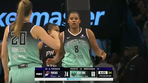 《WNBA》这饼相当可口！尼亚拉-萨巴利收到克劳德助攻空切上篮打进2+1