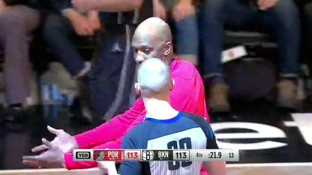 NBA常规赛：开拓者vs篮网第4节中文解说回放