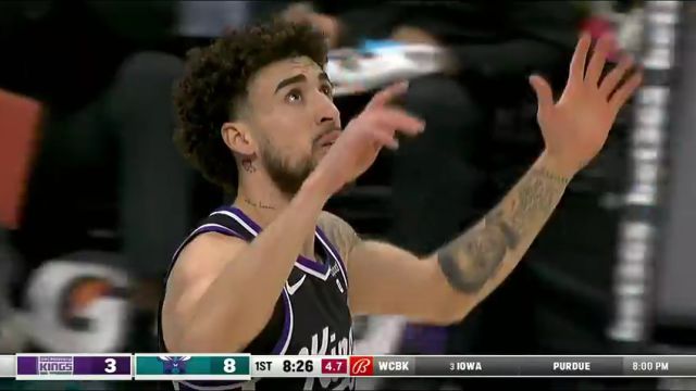 NBA常规赛：国王vs黄蜂英文原声全场回放