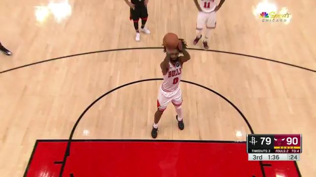 NBA常规赛：火箭vs公牛第3节英文原声回放