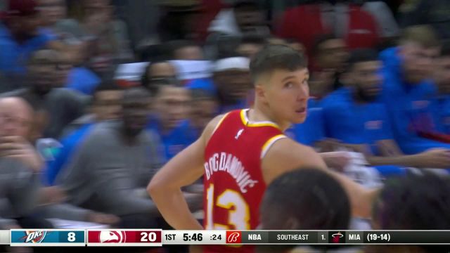 上场就能得分！ 博格达诺维奇里突外投连得8分