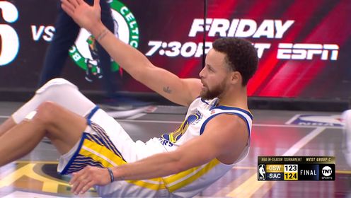 《NBA全场集锦》【原声】勇士123-124国王 蒙克准绝杀 国王逆转勇士小组赛四战全胜