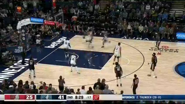 开拓者vs森林狼第2节中文解说回放