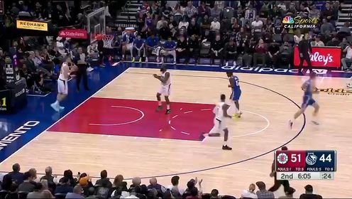 《NBA全场集锦》【回放】NBA常规赛：快船vs国王第2节英文原声回放