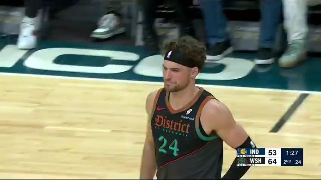 NBA常规赛：步行者vs奇才第2节中文解说回放