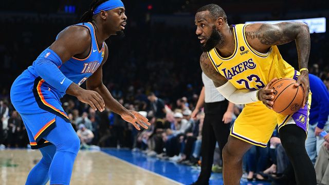 湖人vs雷霆精华回放 雷霆7人得分上双轻取湖人