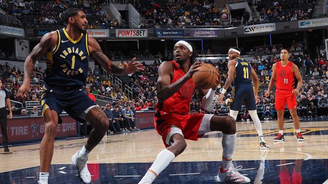 开拓者vs步行者精华回放 哈利伯顿空砍33+9开拓者3人20+逆袭东部黑马