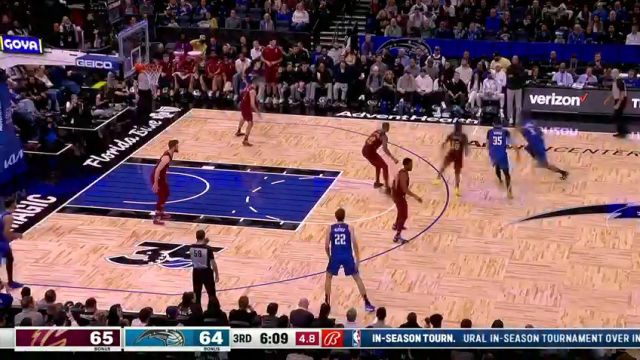 NBA常规赛：骑士vs魔术英文原声全场回放
