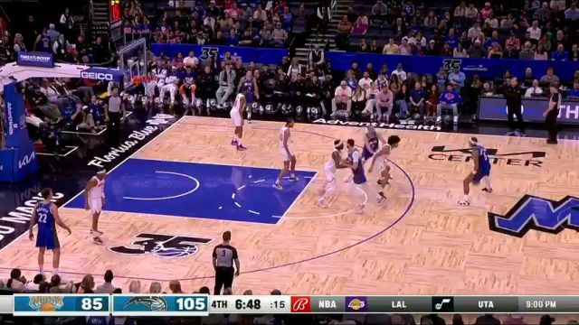 NBA常规赛：尼克斯vs魔术第4节中文解说回放