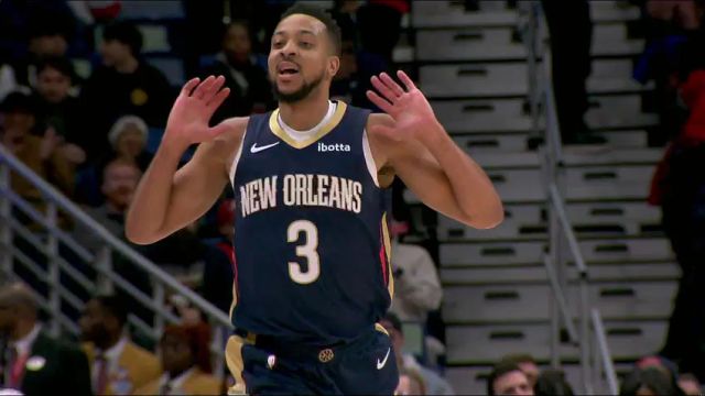 NBA常规赛：太阳vs鹈鹕第4节英文原声回放