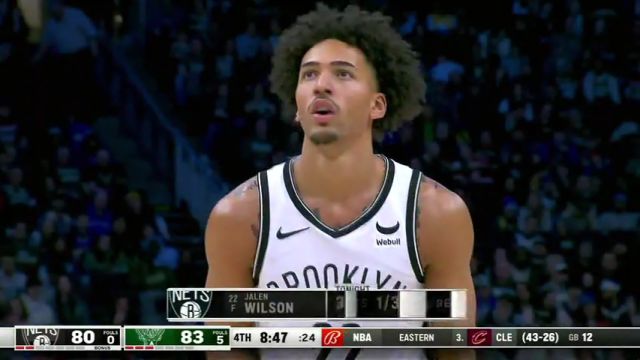 NBA常规赛：篮网vs雄鹿第4节中文解说回放