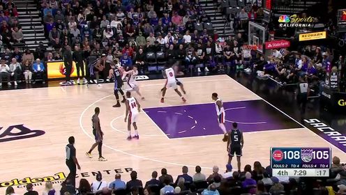 《NBA全场集锦》【回放】活塞vs国王第4节中文解说回放