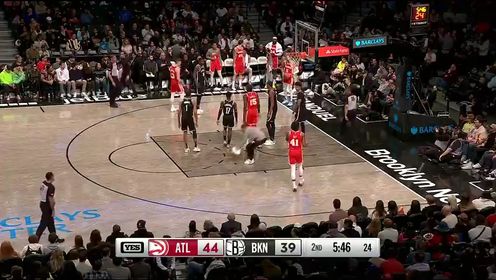 《布鲁克林篮网》【回放】NBA常规赛：老鹰vs篮网第2节中文解说回放