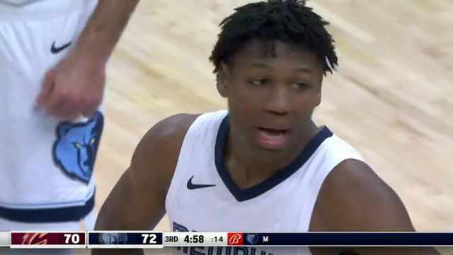 NBA常规赛：骑士vs灰熊第3节英文原声回放