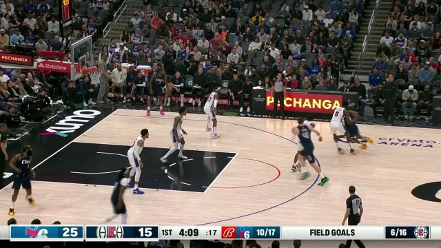 过你们还不简单 乔治加速突破上反篮行云流水