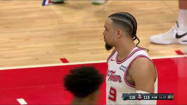 NBA常规赛：爵士vs火箭加时一英文原声回放