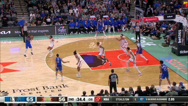 遮天蔽日！华盛顿底角三分果断出手 文班亚马后发先至直接封杀投篮