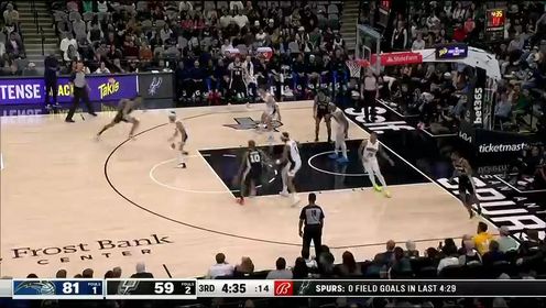 《圣安东尼奥马刺》NBA常规赛：魔术vs马刺第3节中文解说回放