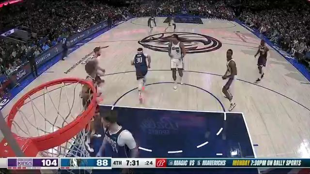 国王vs独行侠英文原声全场回放