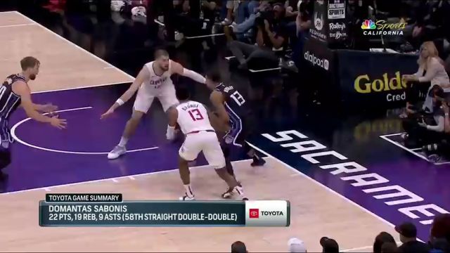 NBA常规赛：快船vs国王第4节中文解说回放