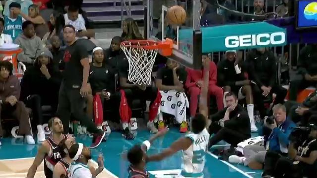 NBA常规赛：开拓者vs黄蜂第4节中文解说回放