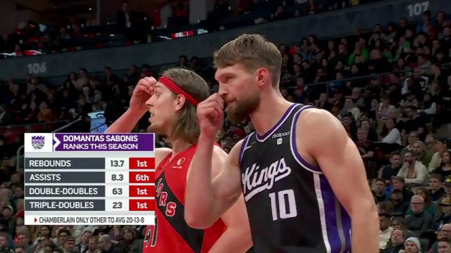 NBA常规赛：国王vs猛龙第2节英文原声回放