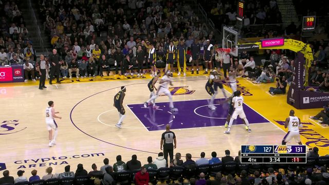 詹眉组合重出江湖 最后四分钟连得十三分接管比赛一举拿下