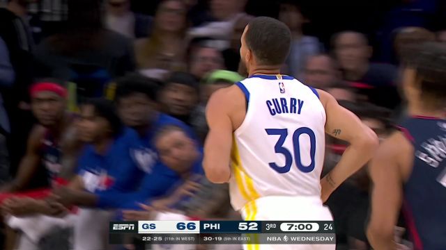 连续开火杀人诛心 库里维金斯连续两记三分扩大分差